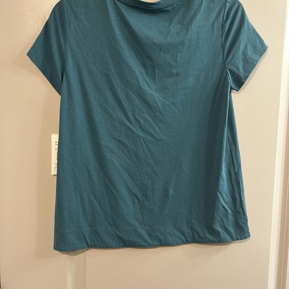 Lafayette 148 New York Blue Short Sleeve Tee - Picture 5 of 5